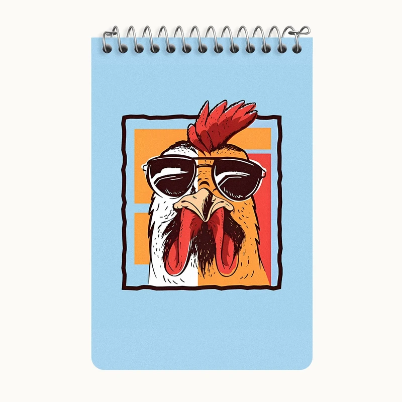 دفتر یادداشت 50 برگ خندالو طرح خروس بامزه کد F4819