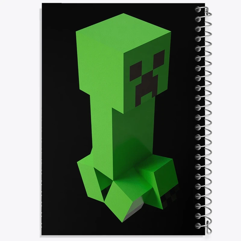 دفتر طراحی 50 برگ خندالو طرح بازی ماینکرافت (Minecraft) کد 36997