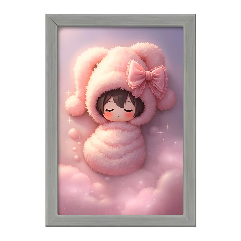 تابلو خندالو طرح دختر کوچولوی کیوت کد F7114