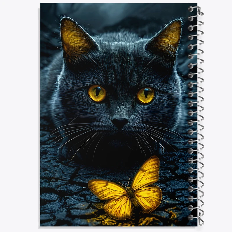 دفتر نقاشی 50 برگ خندالو طرح گربه و پروانه کد F8945