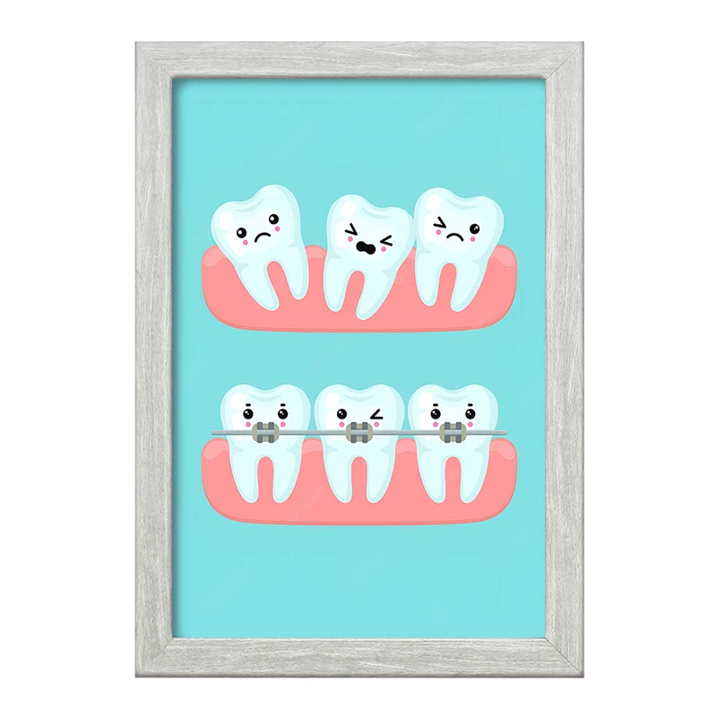 تابلو خندالو طرح دندان و دندان پزشکی کودکانه کد F9819