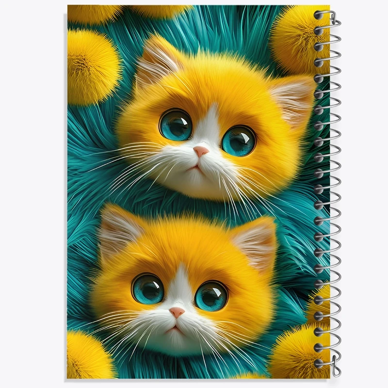 دفتر شطرنجی 50 برگ خندالو طرح گربه های بامزه کد F12776