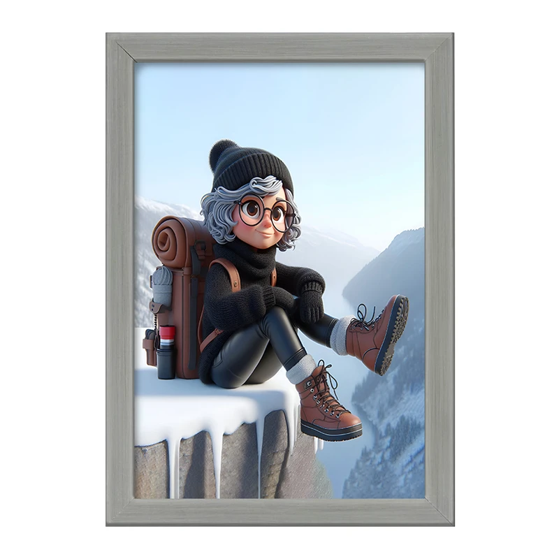 تابلو خندالو طرح دخترا کوهنورد کد F5793