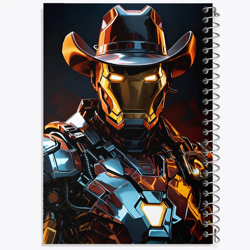 دفتر مشق 50 برگ خندالو طرح مرد آهنی مارول (Marvel) کد F4997