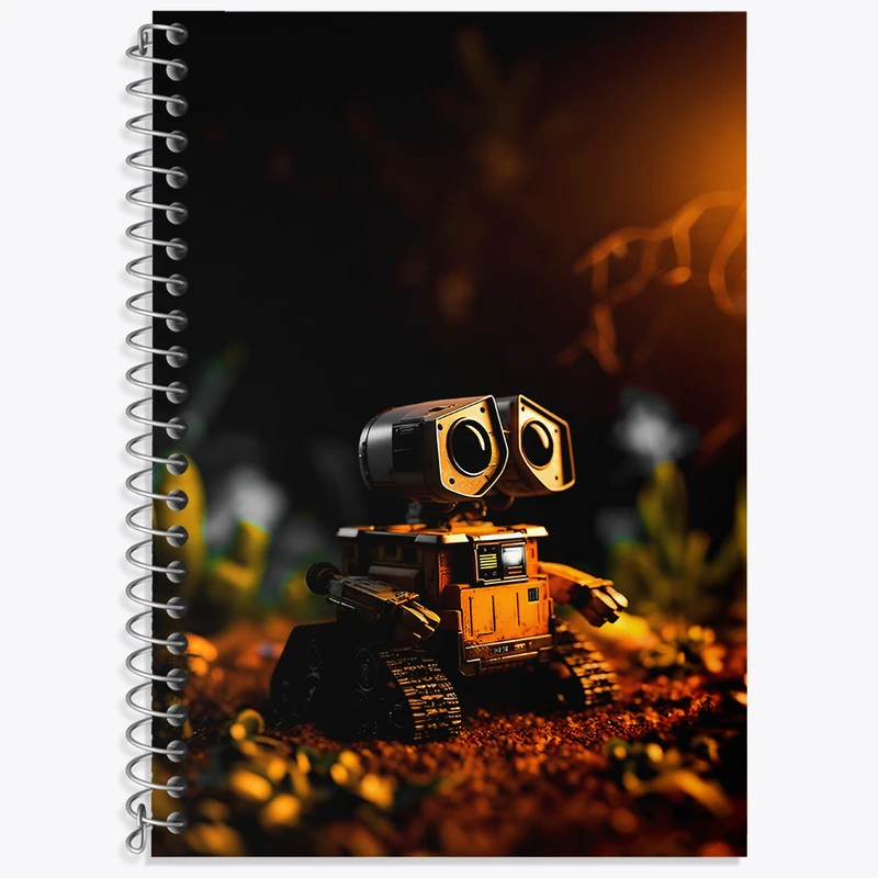 دفتر زبان دوخط 50 برگ خندالو طرح وال ای (wall-E) کد F4222