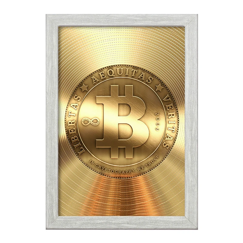 تابلو خندالو طرح ارز دیجیتال بیت کوین  کد 10881