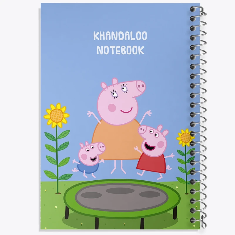 دفتر شطرنجی 50 برگ خندالو طرح انیمیشن پپا پیگ (Peppa Pig) کد N9260