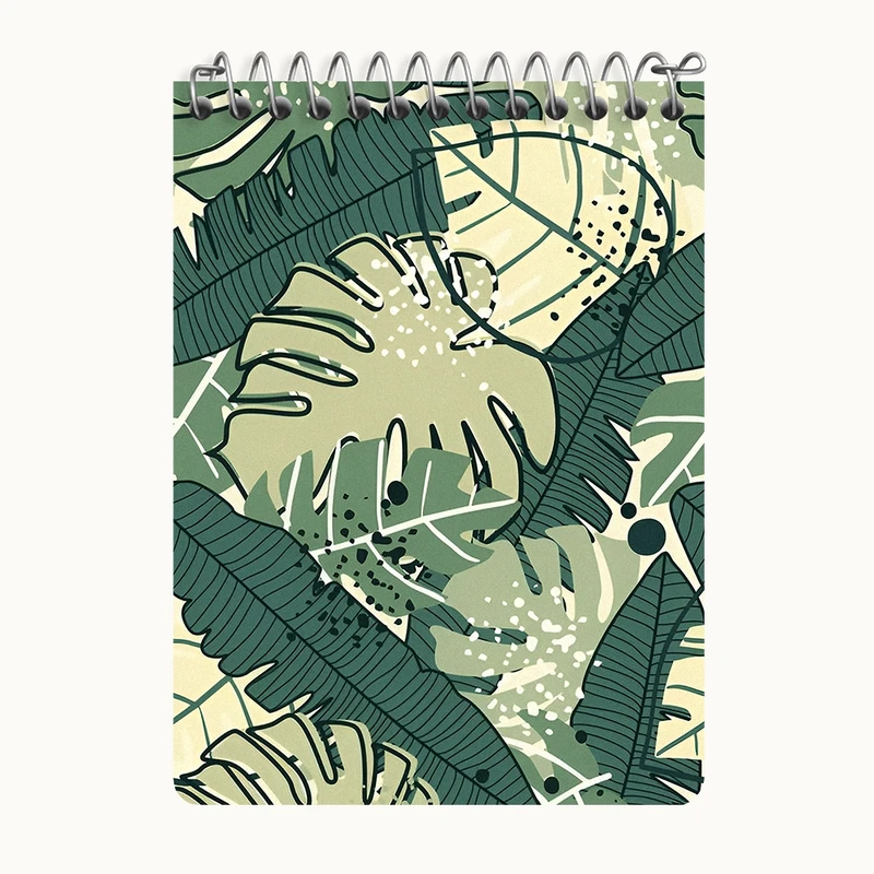 دفتر یادداشت 50 برگ خندالو طرح برگ های انجیری کد N7004