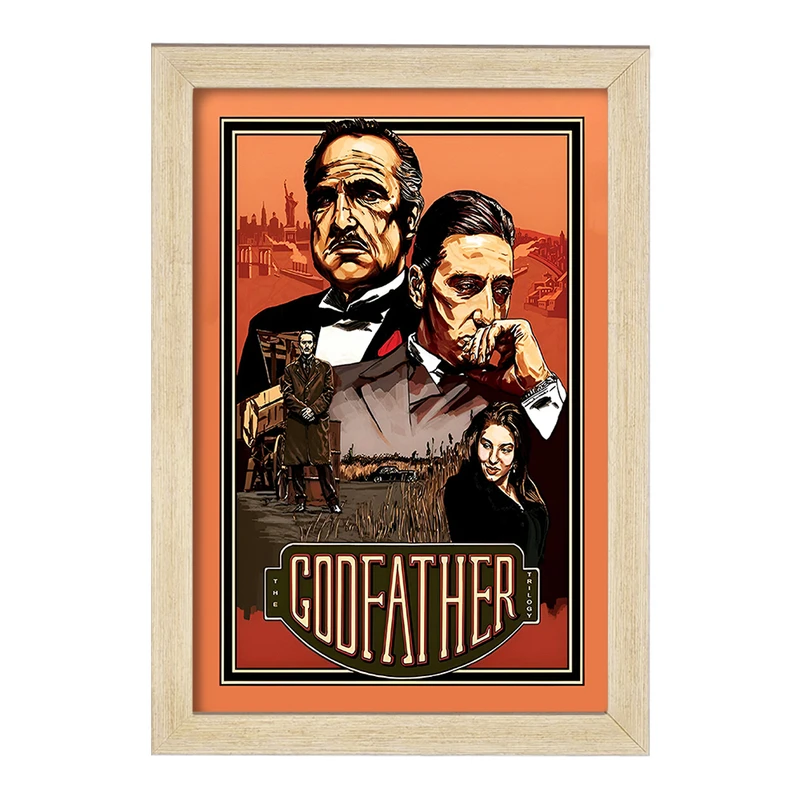 تابلو خندالو طرح پدر خوانده (The Godfather) کد F13562