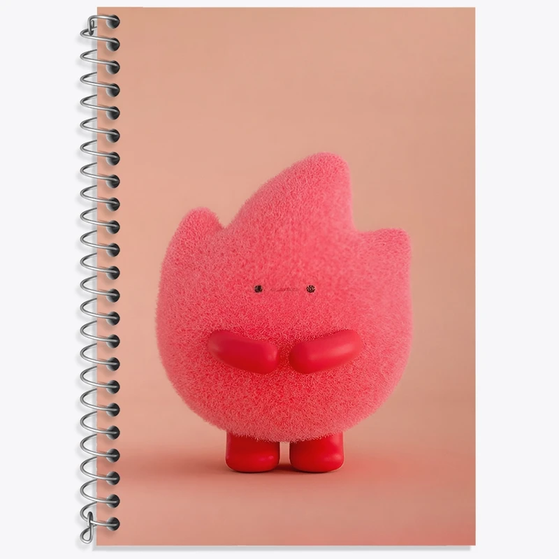 دفتر زبان 50 برگ خندالو مدل سه خط طرح هیولای بامزه کد F3343