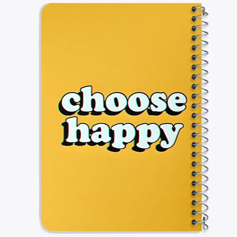 دفتر یادداشت 50 برگ خندالو طرح Choose Happy کد F3696