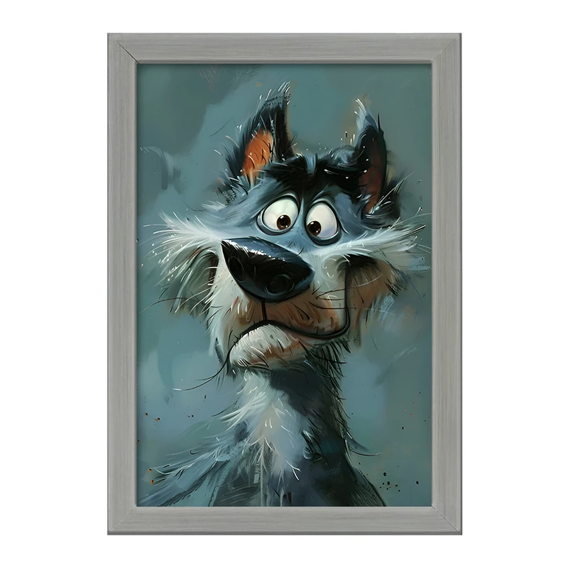 تابلو خندالو طرح سگ خنگ کد F6564