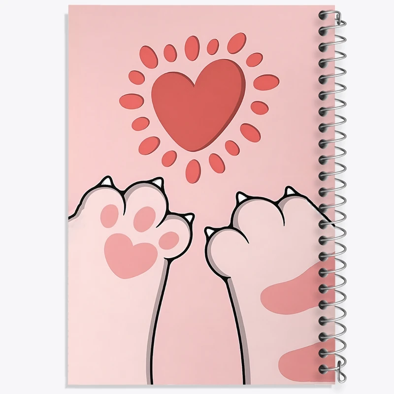 دفتر شطرنجی 50 برگ خندالو طرح پنجه گربه کد N6225