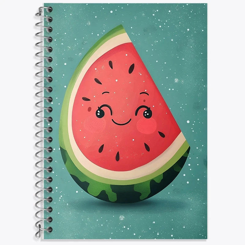 دفتر زبان 50 برگ خندالو مدل سه خط طرح هندوانه کد F10605