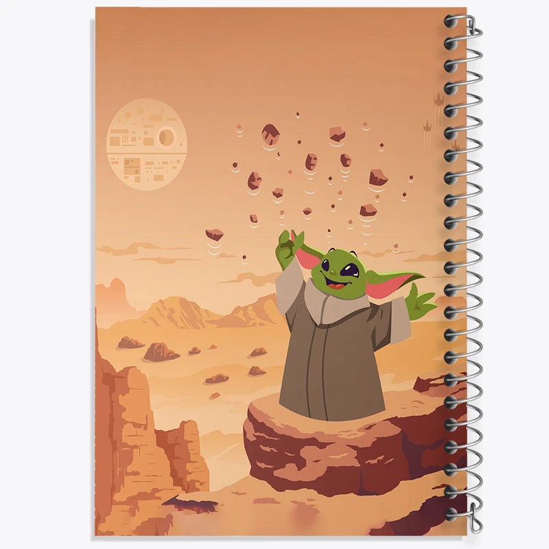 دفتر مشق 100 برگ خندالو طرح بیبی یودا کد F3585