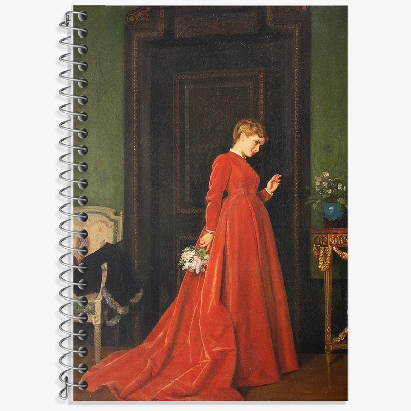 دفتر نت موسیقی 50 برگ خندالو طرح نقاشی ضربه ملایم اثر آگوست تولموش کد F12288