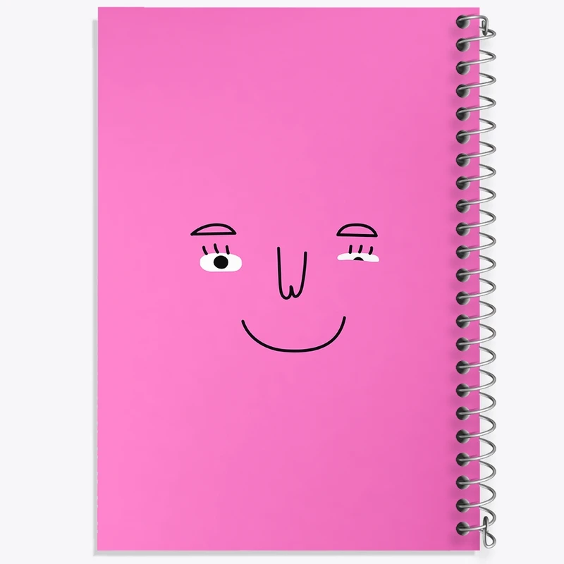 دفتر طراحی 50 برگ خندالو طرح شکلک بامزه کد N703