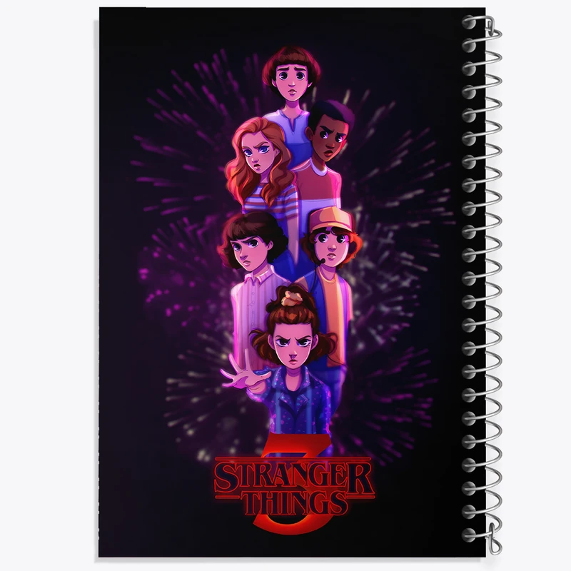 دفتر مشق 100 برگ خندالو طرح استرنجر تینگز (Stranger Things) کد N8295