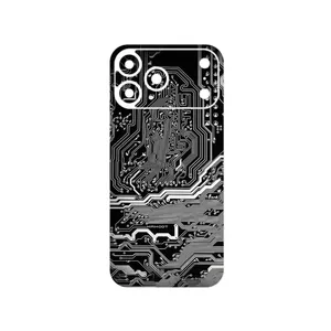 MAHOOT Black_Printed_Circuit_Board Cover Sticker for Apple iPhone 17 Pro Max