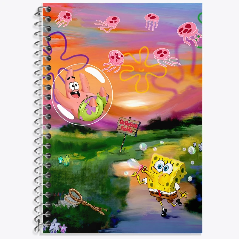 دفتر نت موسیقی 50 برگ خندالو طرح باب اسفنجی و پاتریک کد F14398