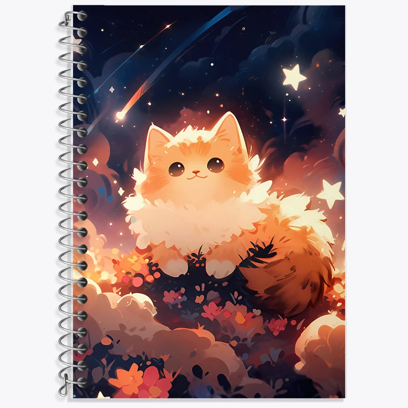 دفتر نت موسیقی 50 برگ خندالو طرح گربه ی کیوت کد F9228