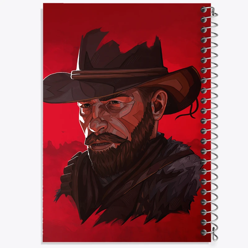 دفتر نقاشی 50 برگ خندالو طرح رد دد (Red Dead) کد N9343