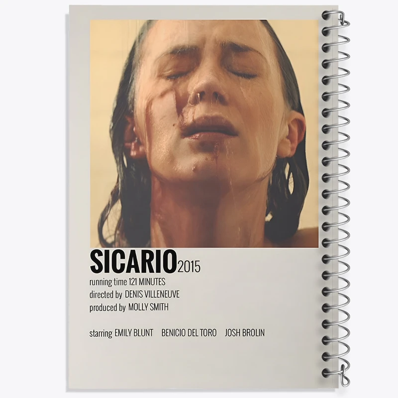 دفتر شطرنجی 50 برگ خندالو طرح سیکاریو (Sicario) کد F12920