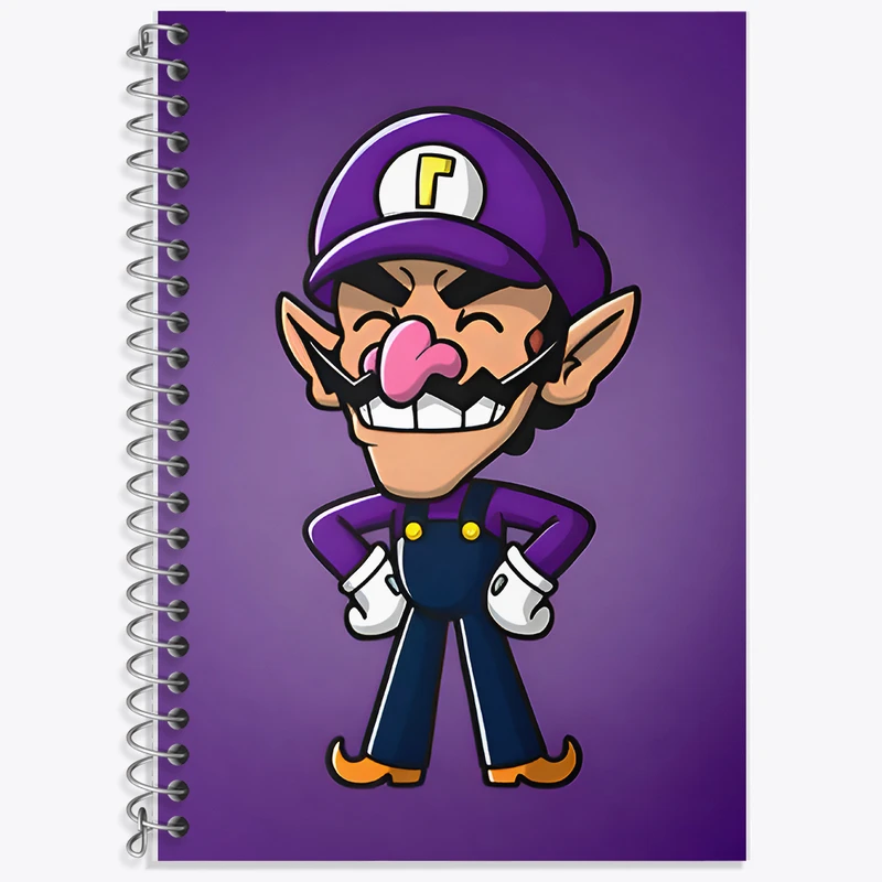 دفتر نت موسیقی 50 برگ خندالو طرح سوپر ماریو (Super Mario) کد F9432