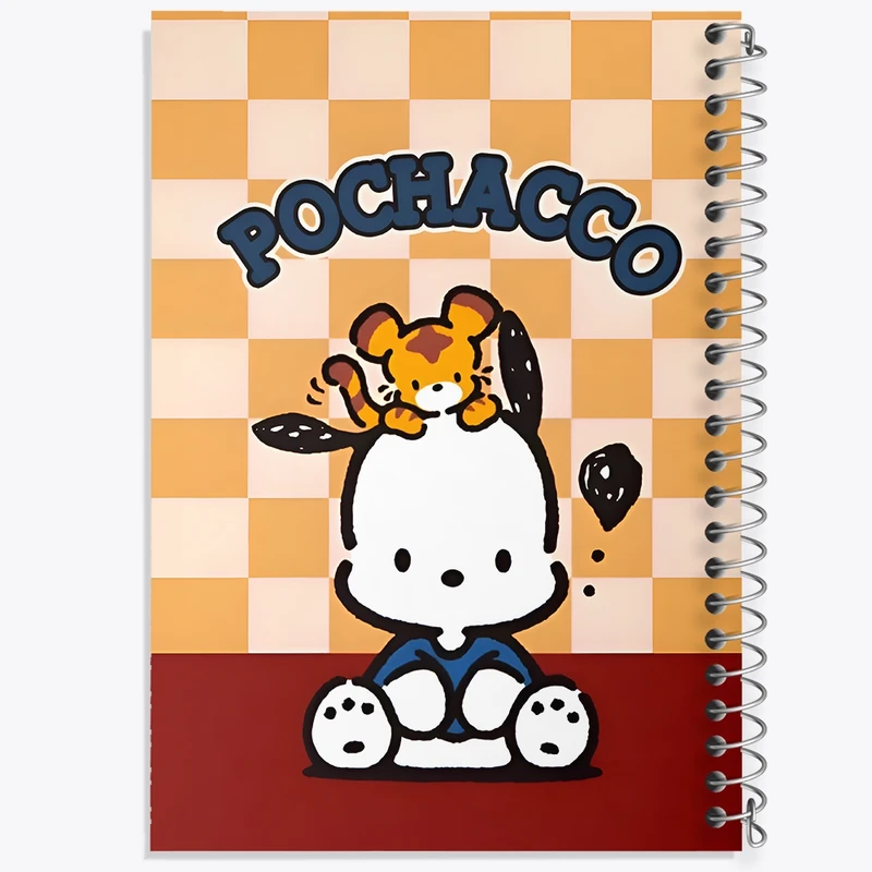 دفتر شطرنجی 50 برگ خندالو طرح پوچاکو (Pochacco) کد N7121