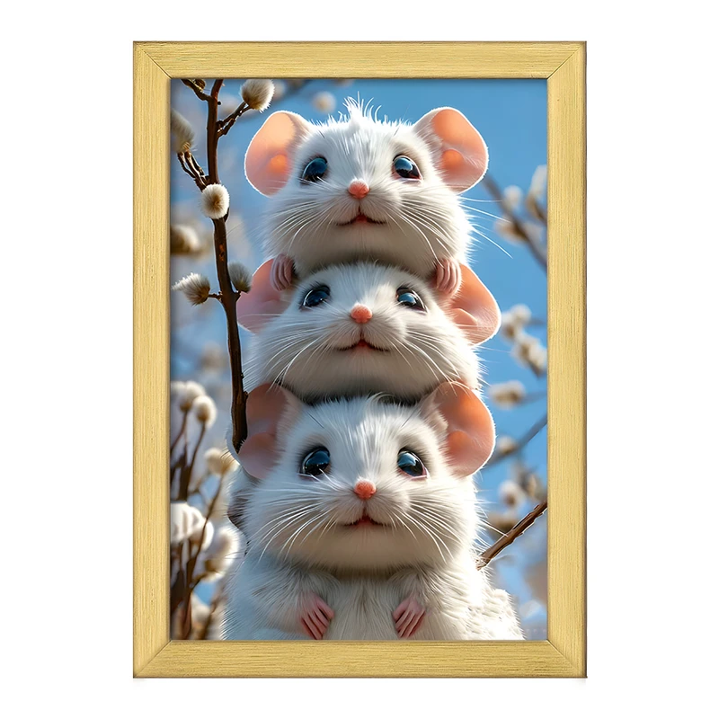 تابلو خندالو طرح موش های بازیگوش کد F12791