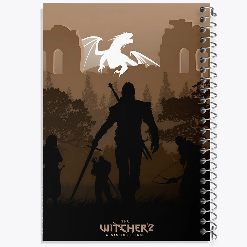 دفتر شطرنجی 50 برگ خندالو طرح ویچر (The Witcher) کد F13613