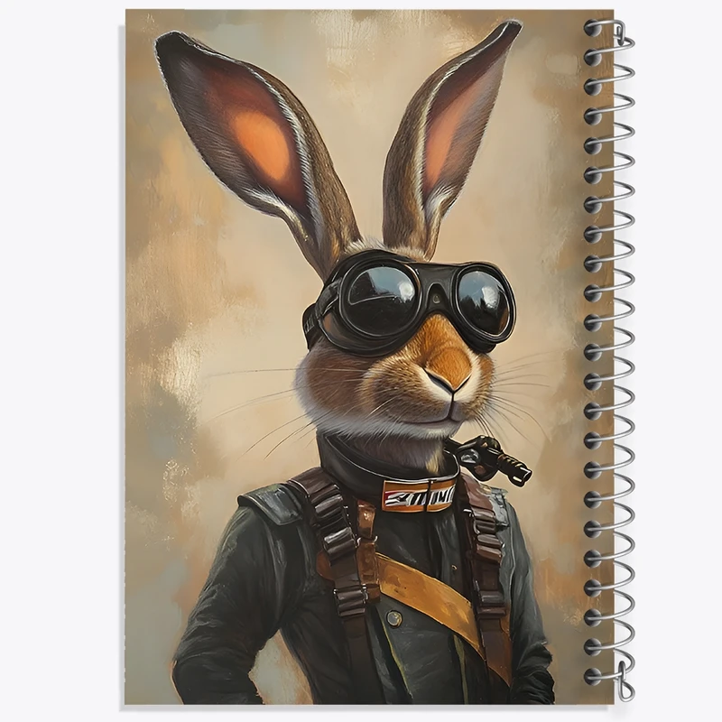 دفتر لیست خرید 50 برگ خندالو طرح خرگوش چترباز کد F10570