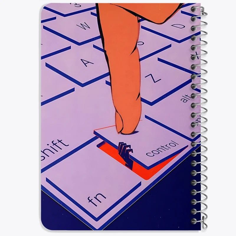 دفتر یادداشت 50 برگ خندالو طرح کنترل (Control) کد F6090