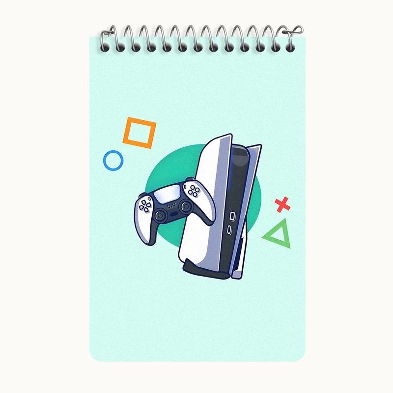 دفتر یادداشت 50 برگ خندالو طرح PS5 کد F9519