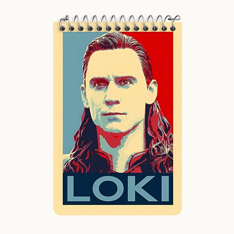 دفتر یادداشت 50 برگ خندالو طرح لوکی (Loki) کد F6461