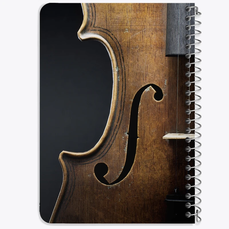 دفتر یادداشت 50 برگ خندالو طرح ویولن (Violin) کد N8060