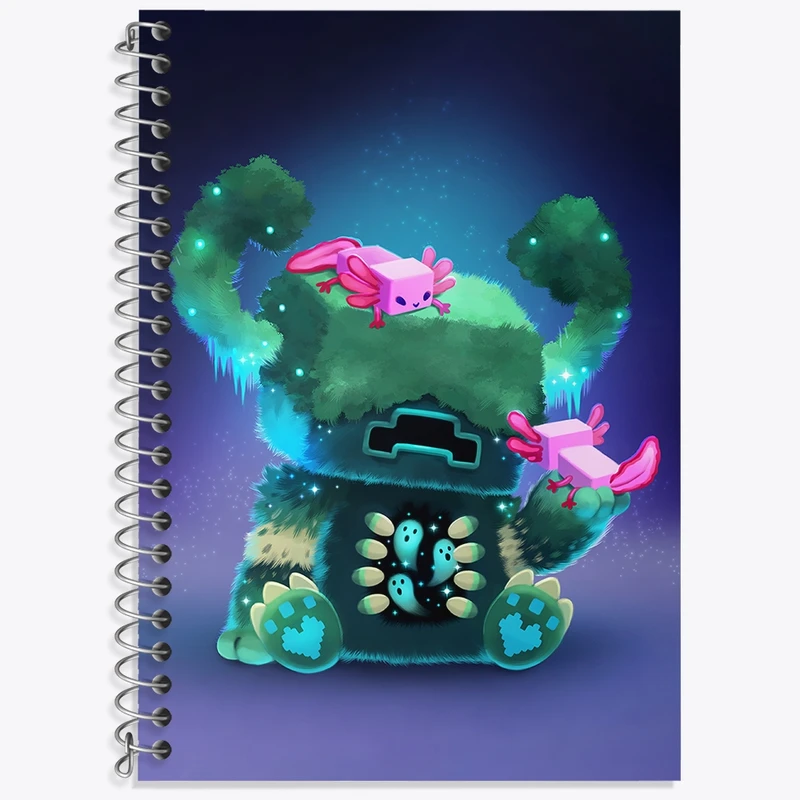 دفتر لغت 50 برگ خندالو طرح بازی ماینکرافت (Minecraft) کد N8729