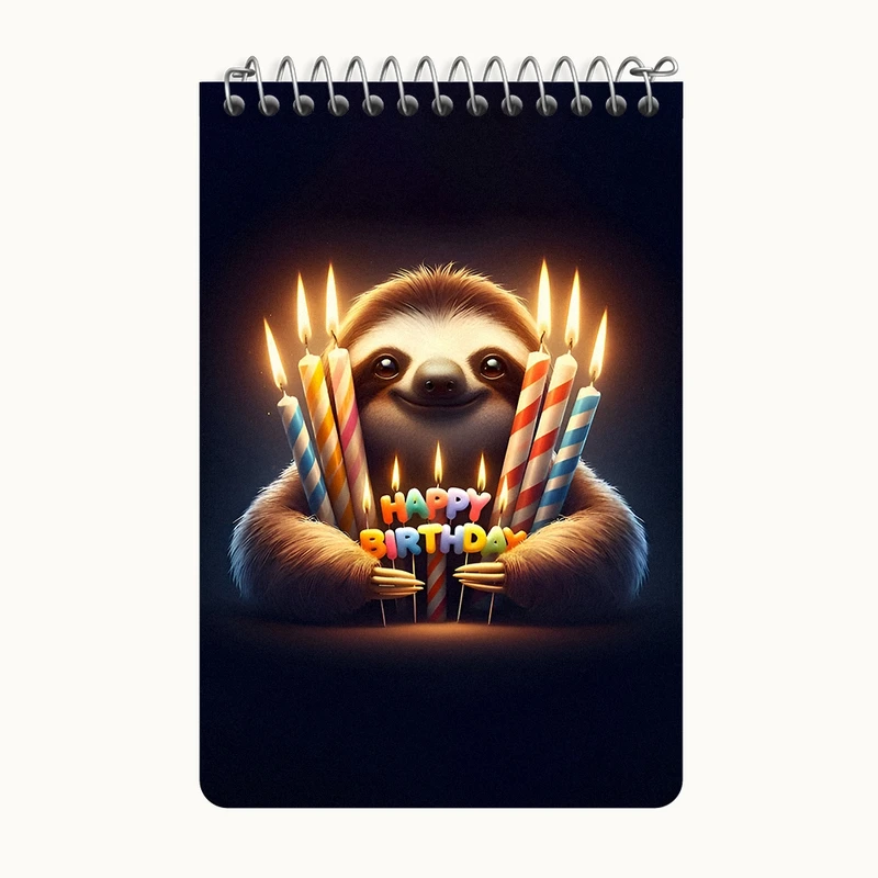 دفتر یادداشت 50 برگ خندالو طرح تولدت مبارک کد F6541