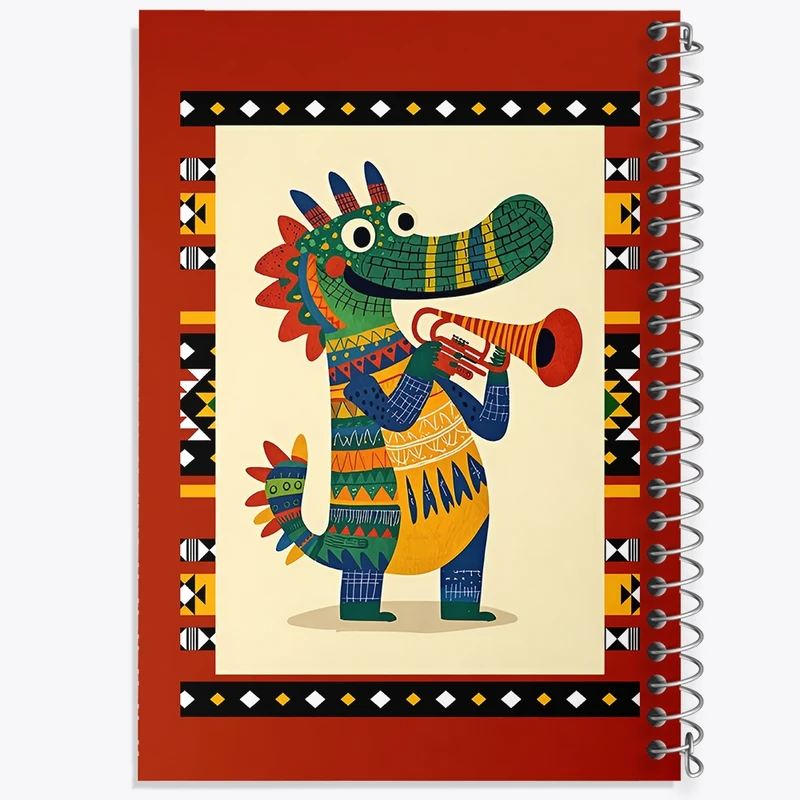 دفتر لیست خرید 50 برگ خندالو طرح تمساح آفریقایی کد N7188