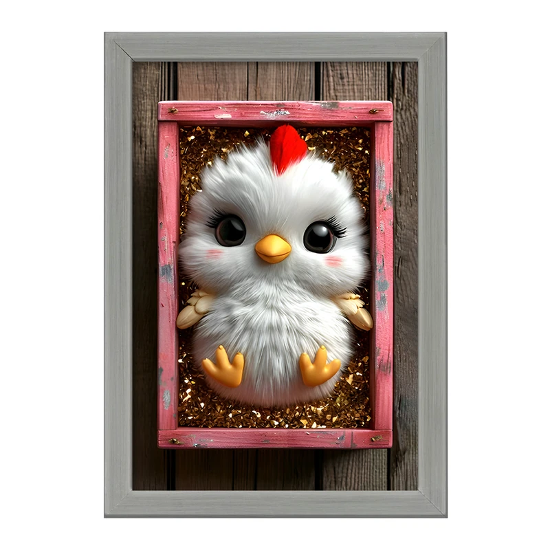 تابلو خندالو طرح جوجه خروس کد F12806