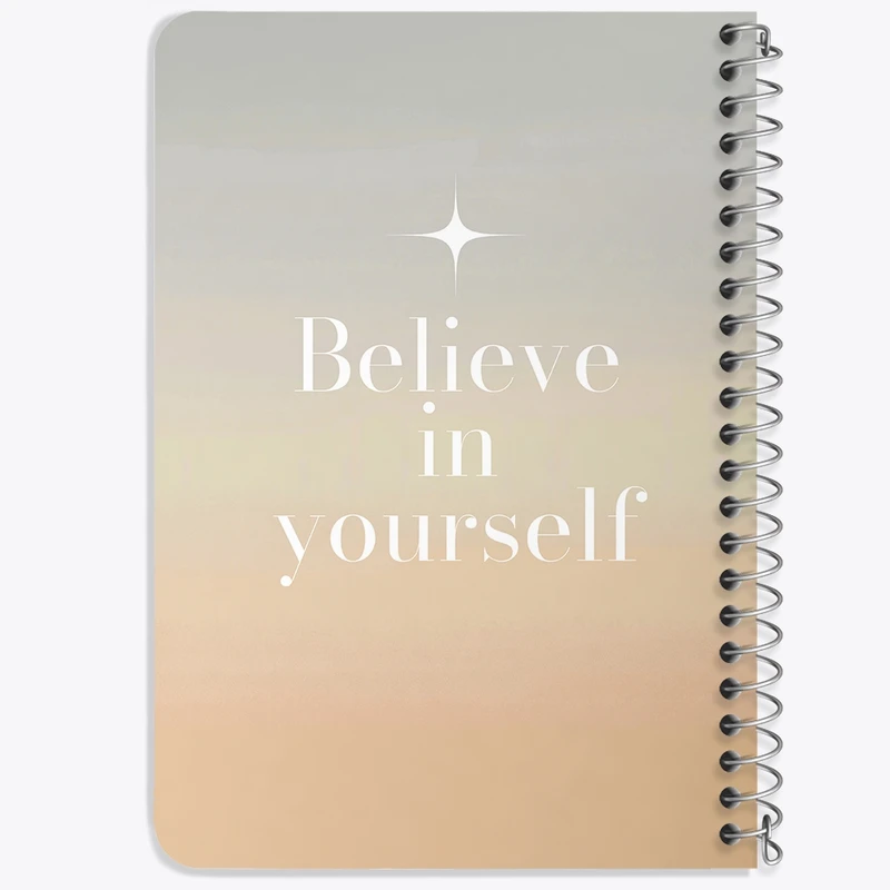 دفتر یادداشت 50 برگ خندالو طرح Believe In Yourself کد N2289