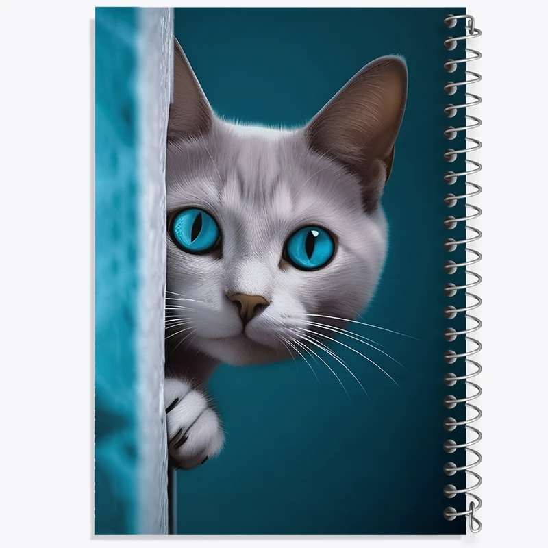 دفتر طراحی 50 برگ خندالو طرح گربه کد F12027