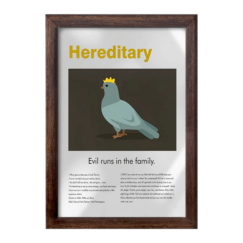 تابلو خندالو طرح موروثی (Hereditary) کد F13838