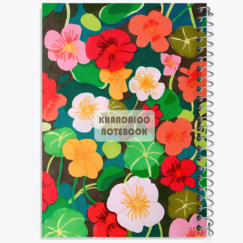 دفتر مشق 100 برگ خندالو طرح گل گلی کد N8902