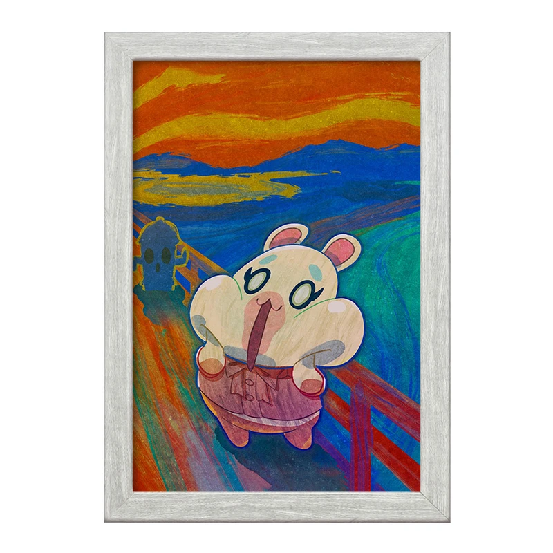 تابلو خندالو طرح بازی انیمال کراسینگ (Animal Crossing) کد 32657