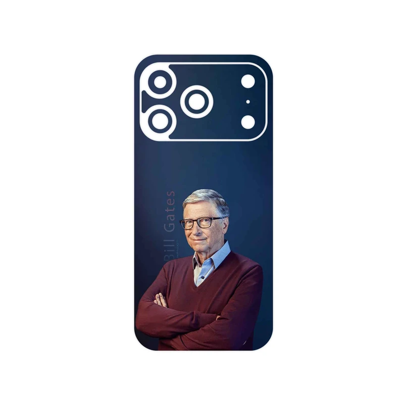 برچسب پوششی ماهوت مدل Bill_Gates مناسب برای گوشی موبایل اپل iPhone 17 Pro