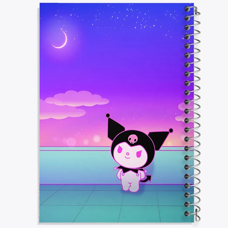 دفتر طراحی 50 برگ خندالو طرح کرومی (Kuromi) کد N4816