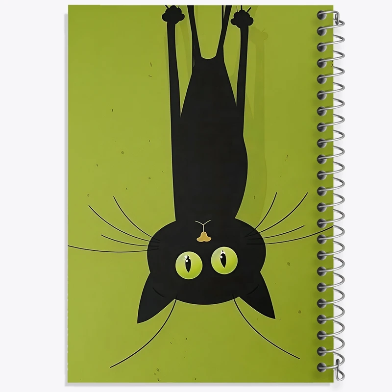 دفتر شطرنجی 50 برگ خندالو طرح گربه کد F10328