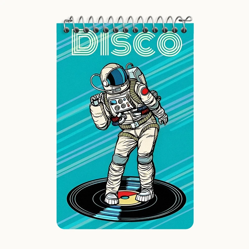 دفتر یادداشت 50 برگ خندالو طرح فضانورد کد F10090