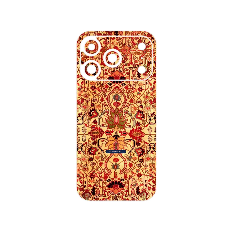 برچسب پوششی ماهوت مدل Persian_Carpet_Yellow مناسب برای گوشی موبایل اپل iPhone 17 Pro